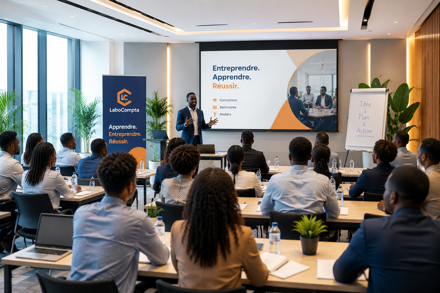 Participants à un événement de formation LaboCompta